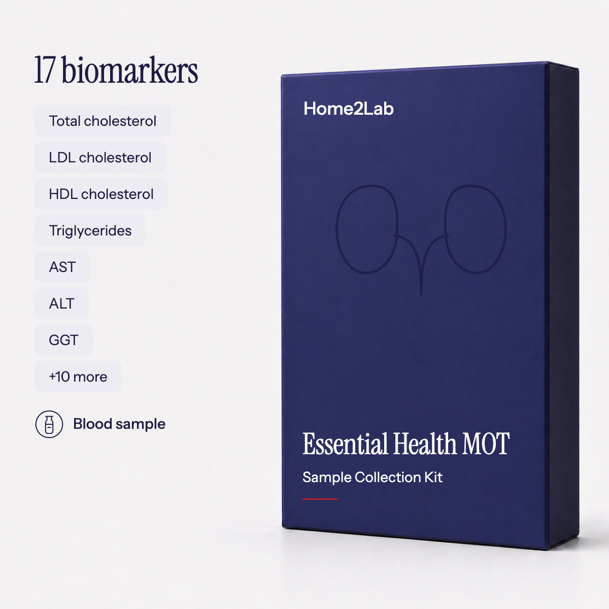 Essential Health MOT (17 Biomarkers) Home2Lab sample collection kit