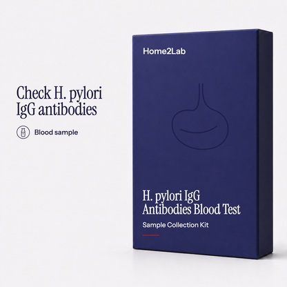 H. pylori IgG Antibodies Blood Test Home2Lab sample collection kit