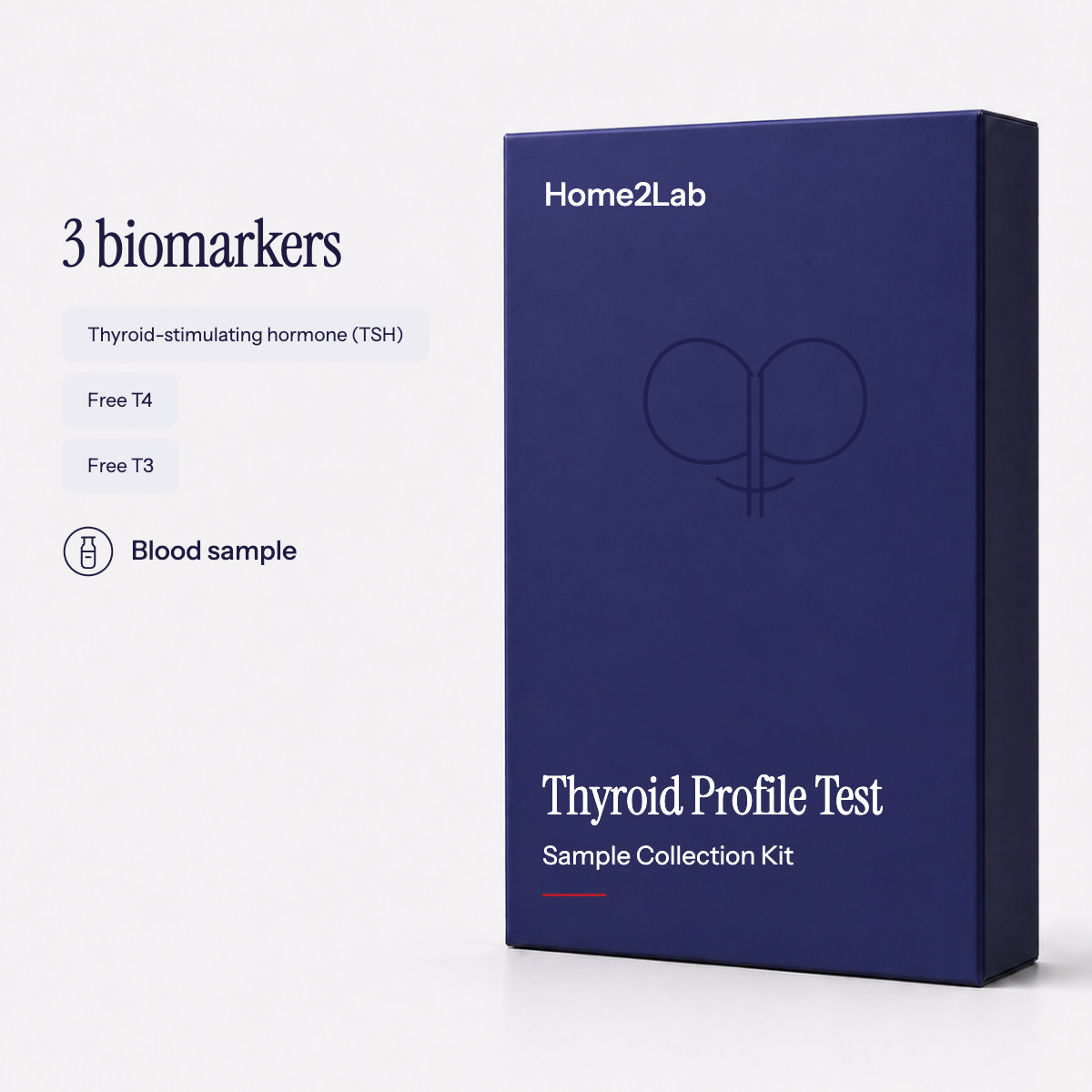 Thyroid Profile (FT3/FT4/TSH) Test Home2Lab sample collection kit